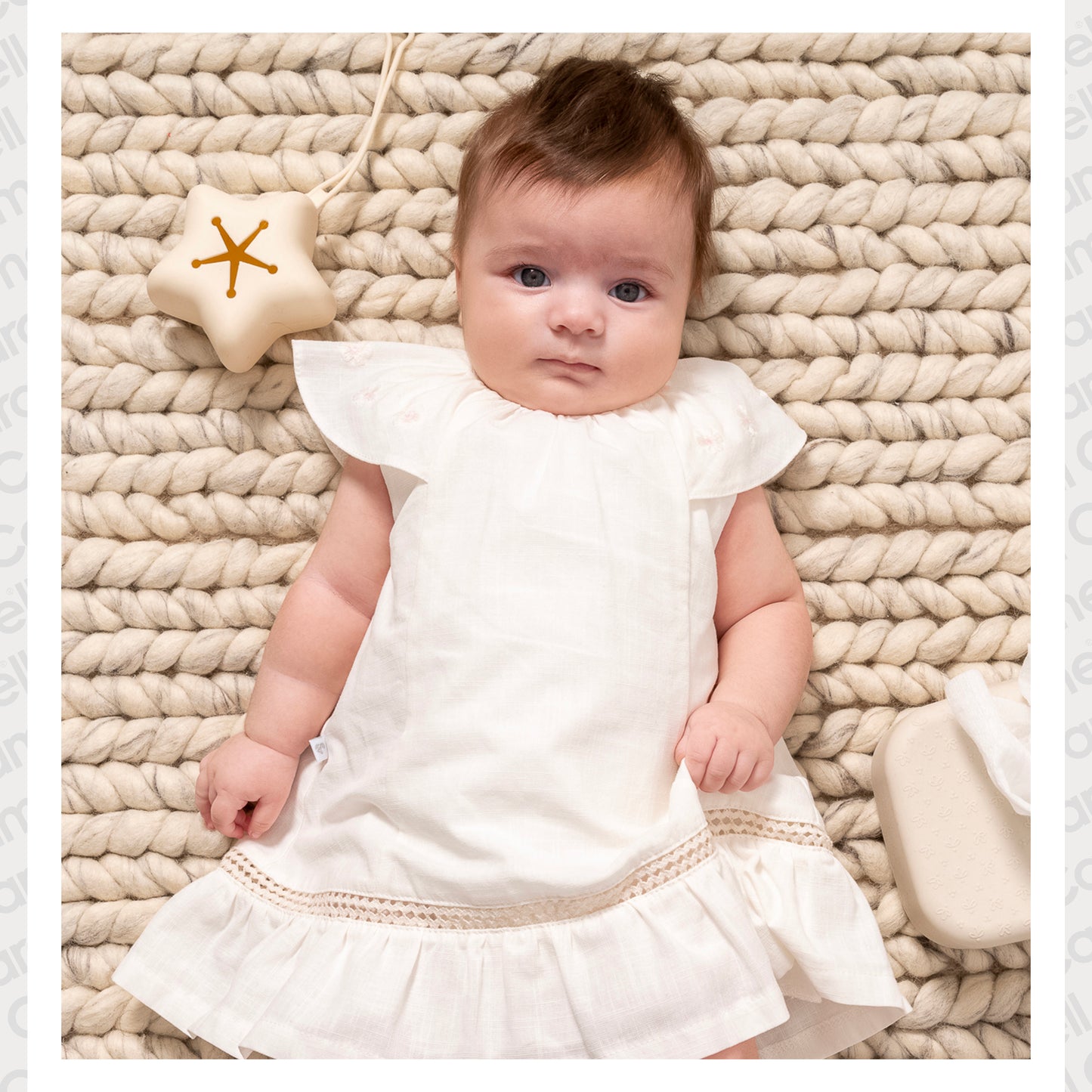 Pink Baby Girl Cotton Dress – Serena Collection by MalinaBaby | Soft, Breathable Summer Dress | Sizes 3–18 Months (Copy)