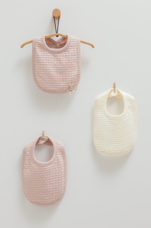 MalinaBaby Bella Collection 3-Pack Soft Cotton Baby Bibs – Neutral Tones for Newborns & Infants