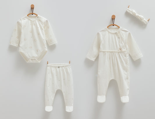 4-Piece Newborn & Infant Set for Girls