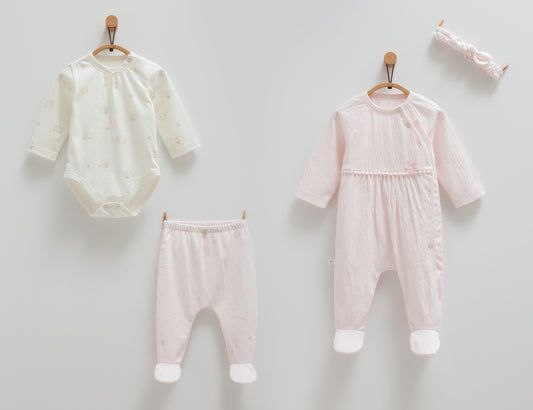 4-Piece Newborn & Infant Set for Girls